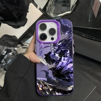 Solo Leveling Cool Sung Jinwoo iPhone Case Purple