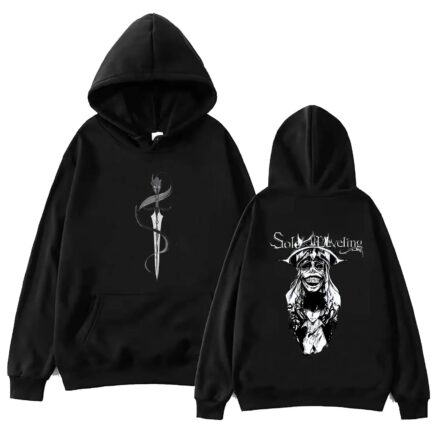 Solo Leveling Cool Anime Hoodie Black