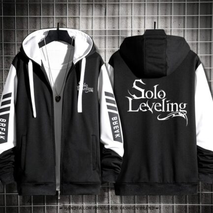 Solo Leveling Title Anime Jacket Black