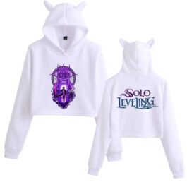 Solo Leveling Cute Crop Top Hoodie for Women