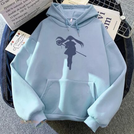 Frieren Minimalist Hoodie Blue