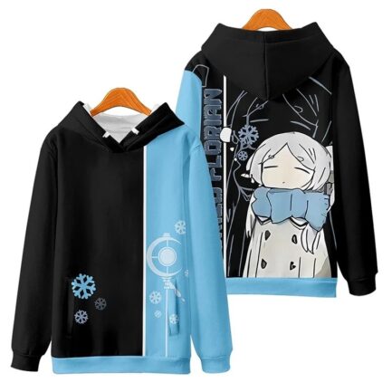 Frieren Winter Hoodie Black