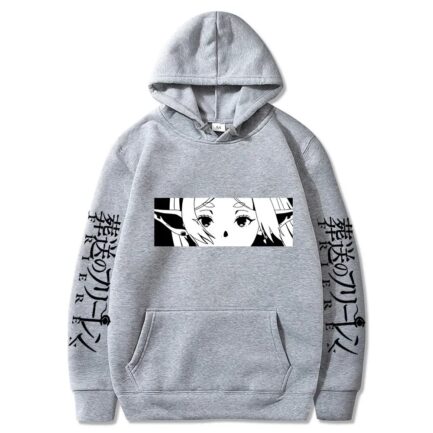 Frieren Beyond Journey's End Manga Hoodie Gray