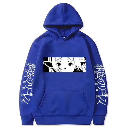 Frieren Beyond Journey's End Manga Hoodie Blue