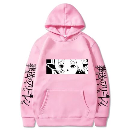Frieren Beyond Journey's End Manga Hoodie Pink