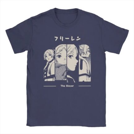 Frieren The Slayer T-Shirt Navy Blue