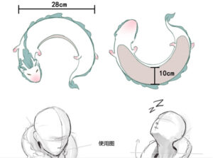 Studio Ghibli Spirited Away Haku Neck Pillow Plush Size