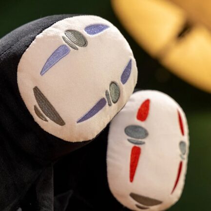 Spirited Away No Face Plush Red & Purple Close Up