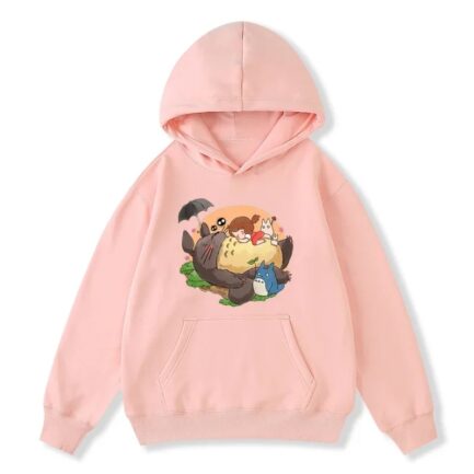 Studio Ghibli Totoro Cute Anime Hoodie Pink